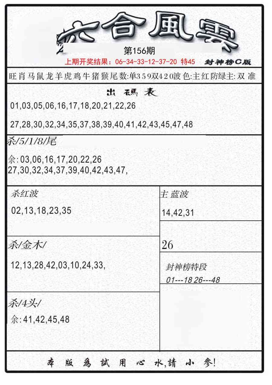 156期六合风云B[图]