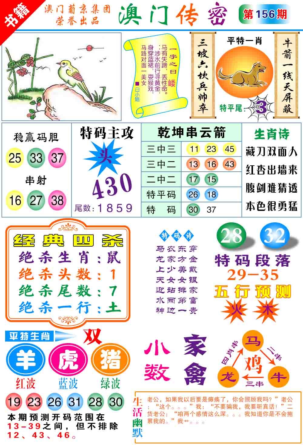 156期澳门传密心水[图]