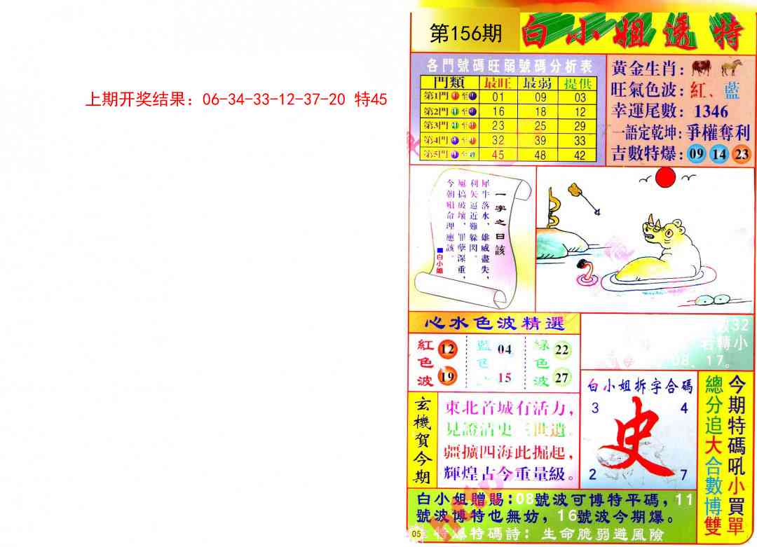 156期白小姐透特[图]