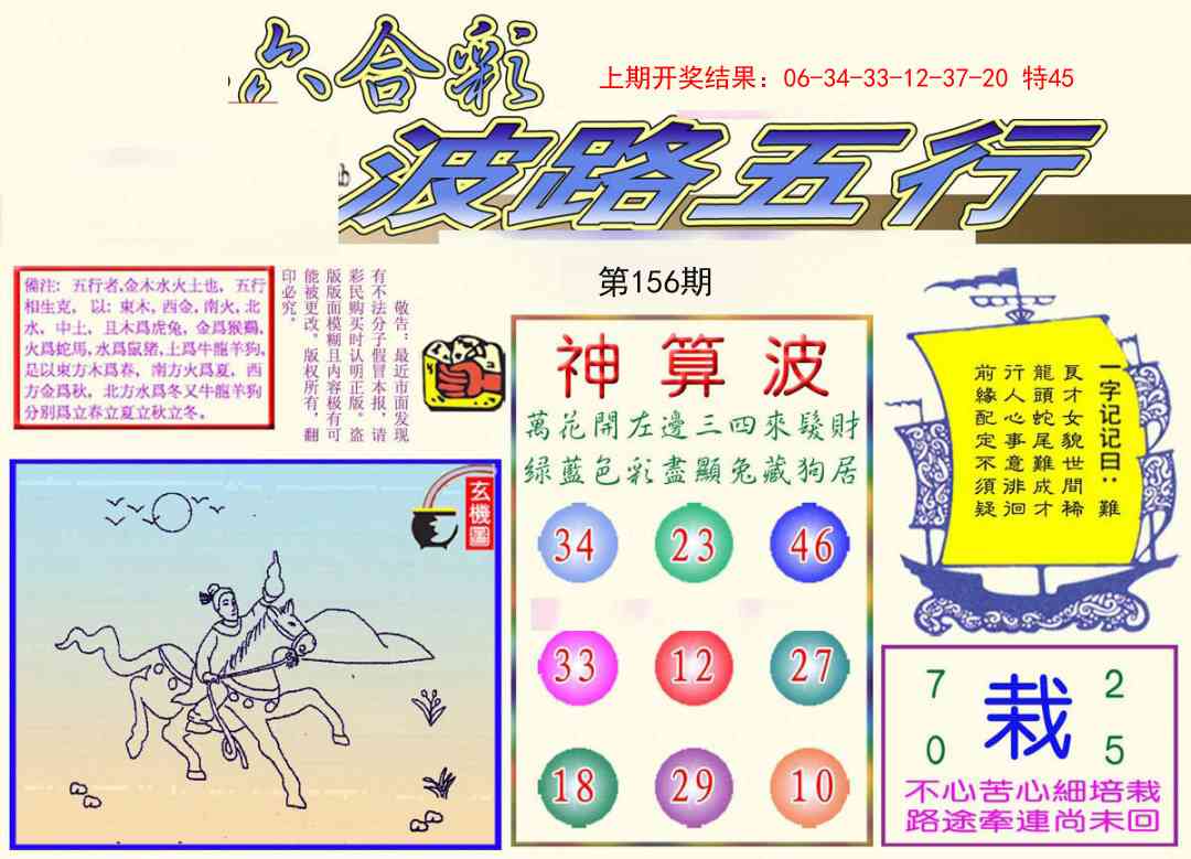 156期波路五行[图]