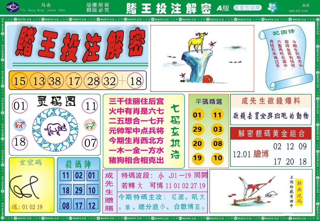 157期赌王投注解密[图]