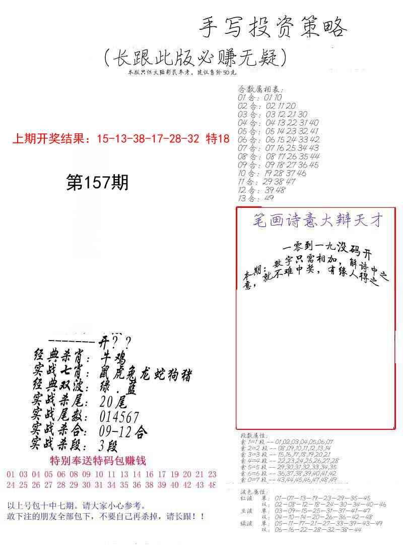 157期手写投资策略[图]