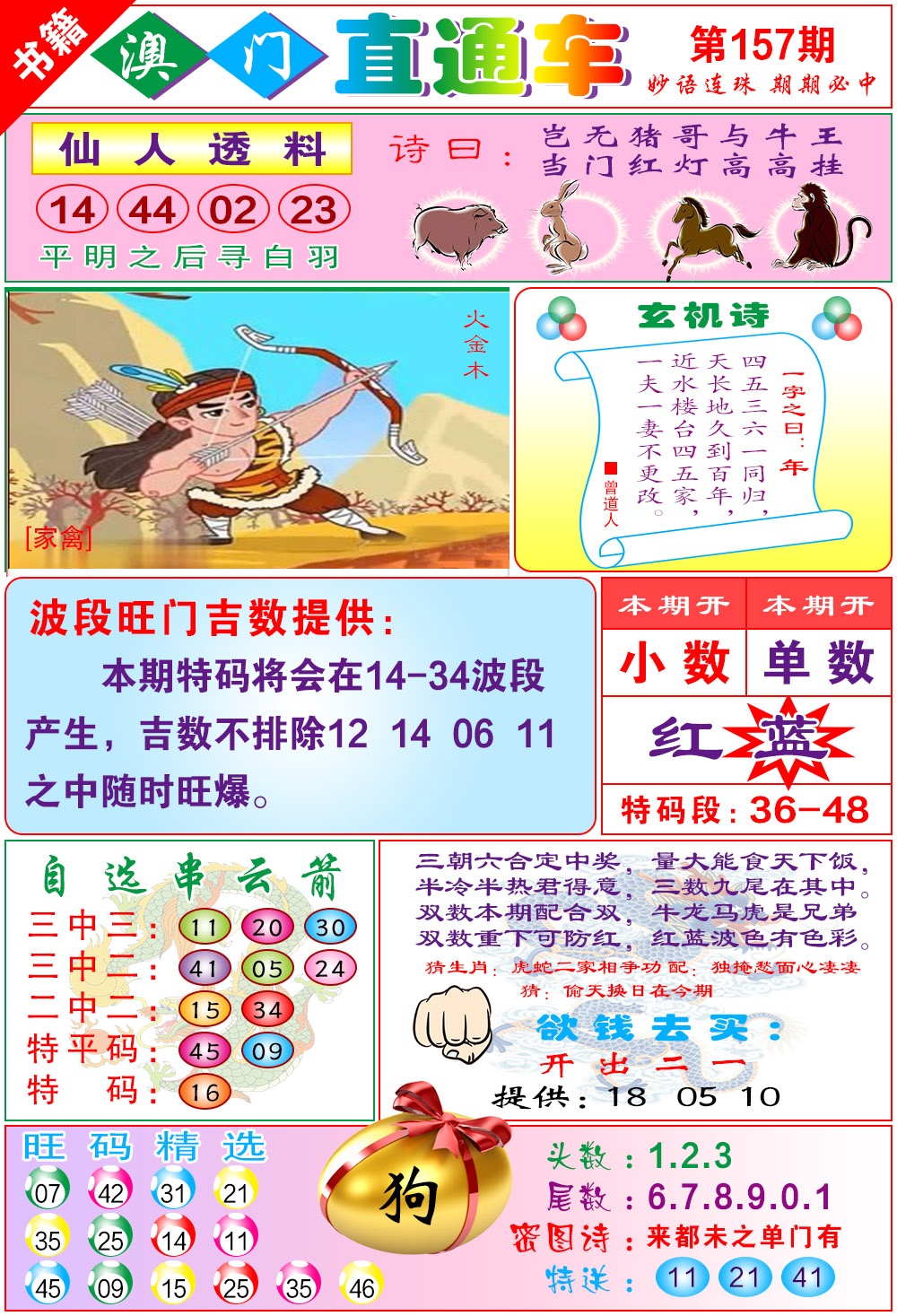 157期白姐直通车[图]