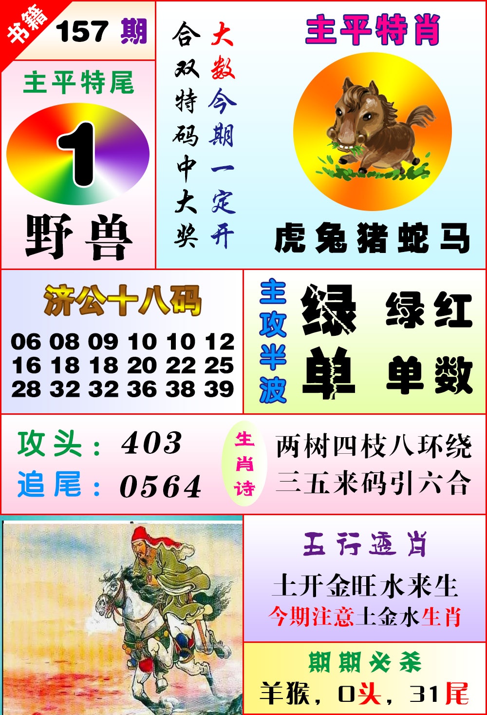 157期澳门狗头铡[图]