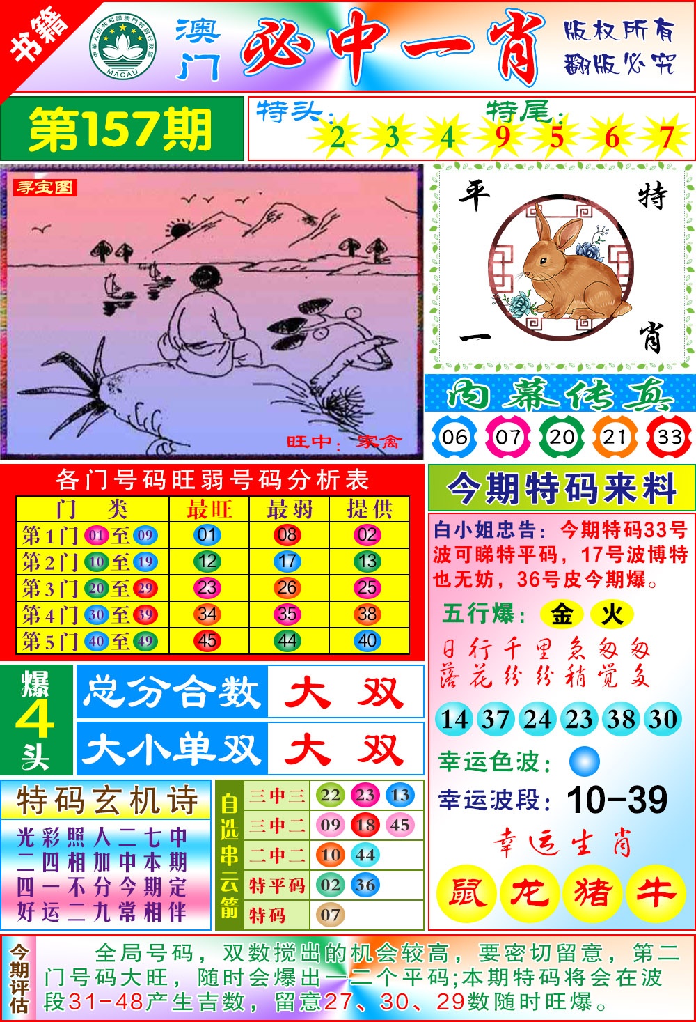 157期澳门玄机一特[图]