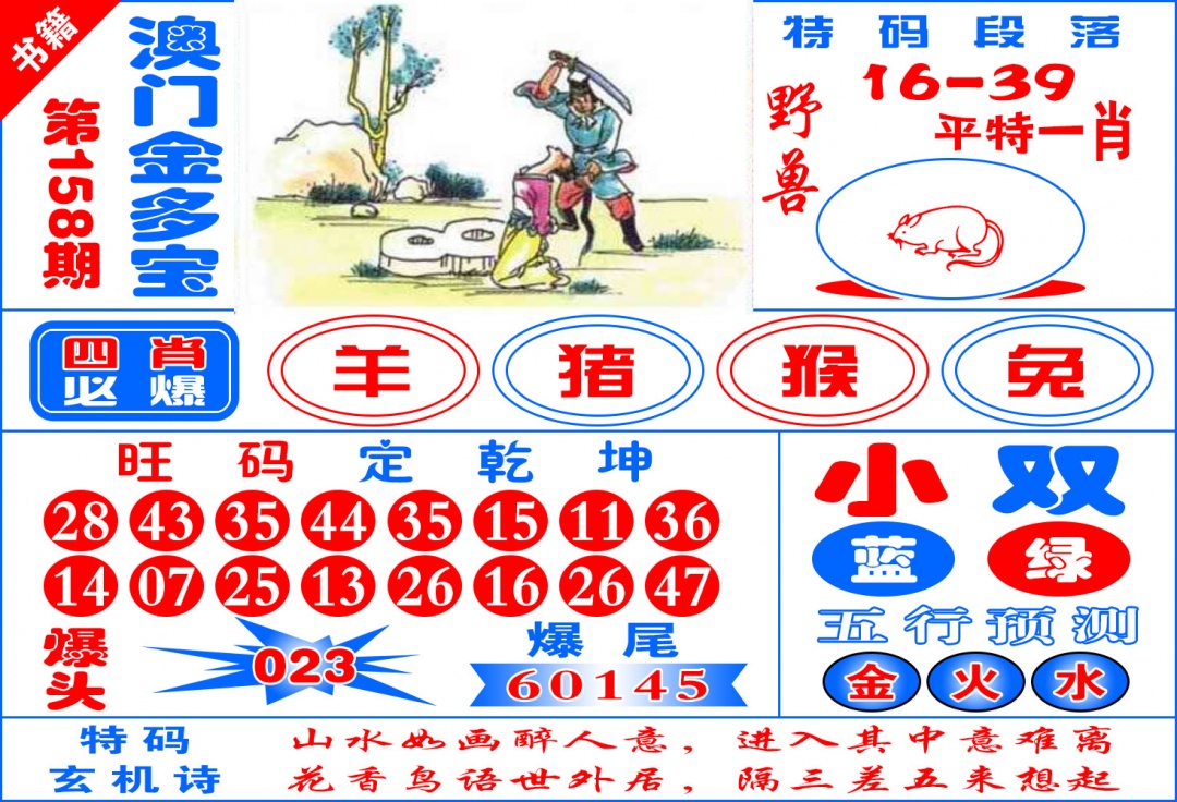 158期澳门金元宝[图]