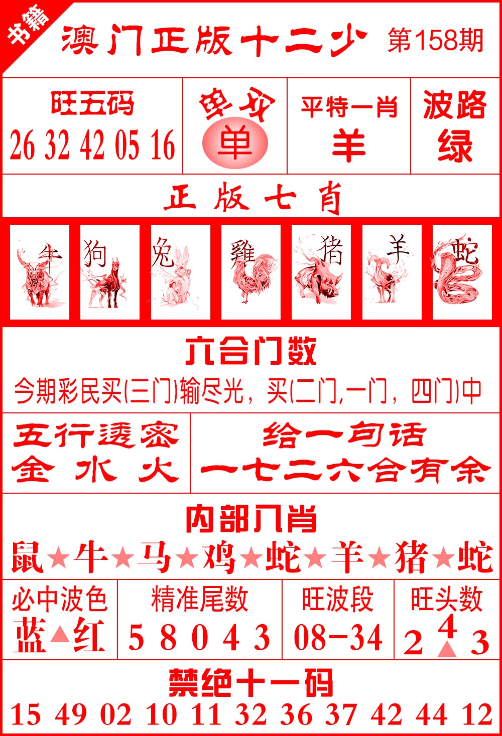 158期澳门十二少[图]