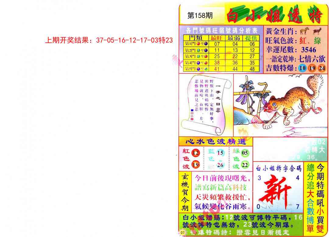 158期白小姐透特[图]