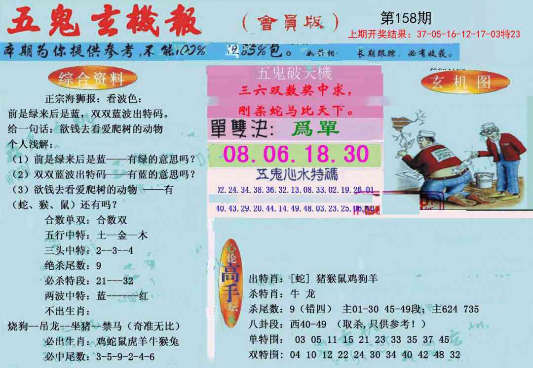158期新五鬼玄机[图]