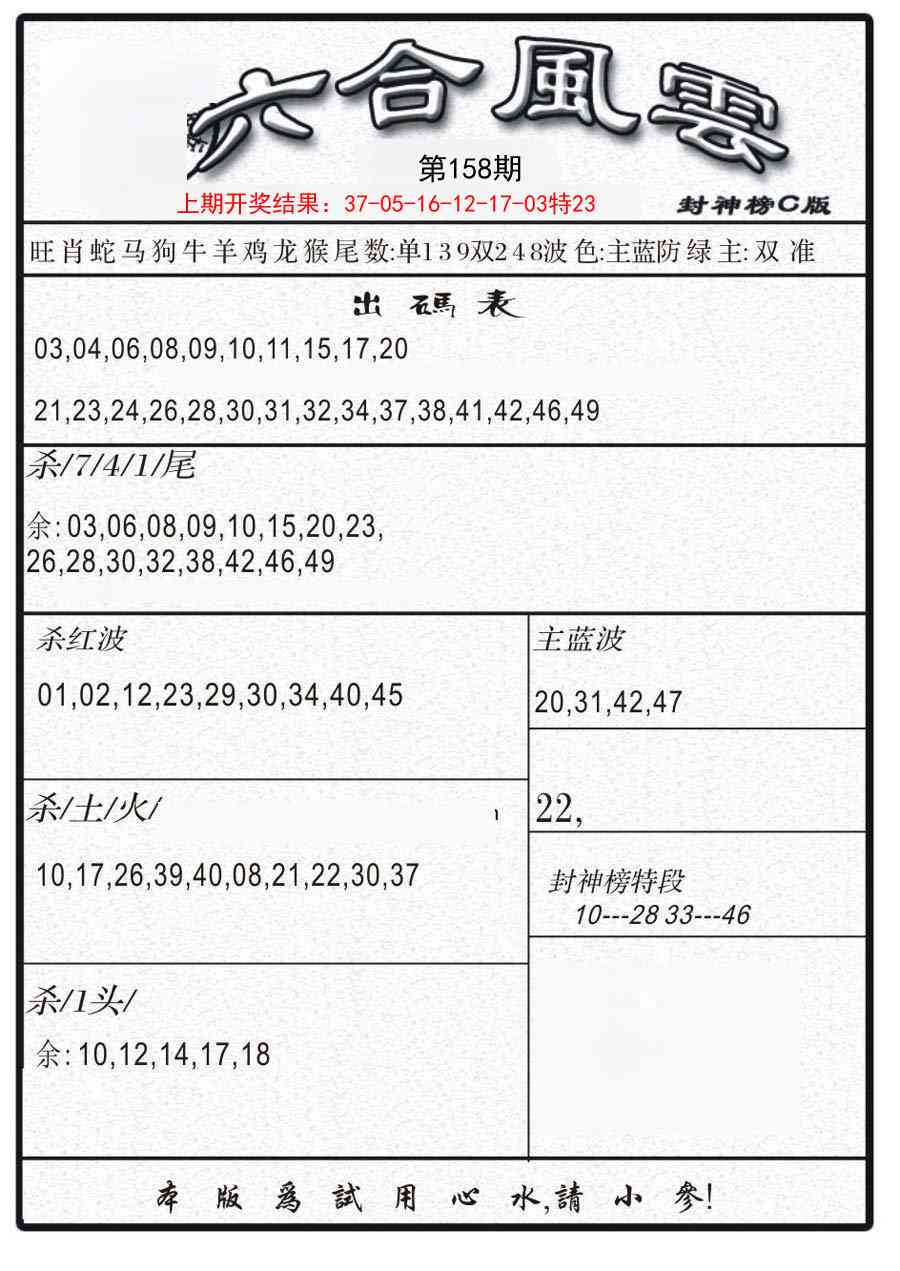 158期六合风云B[图]