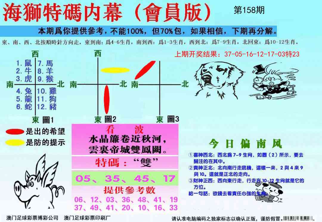 158期海狮特码会员报[图]