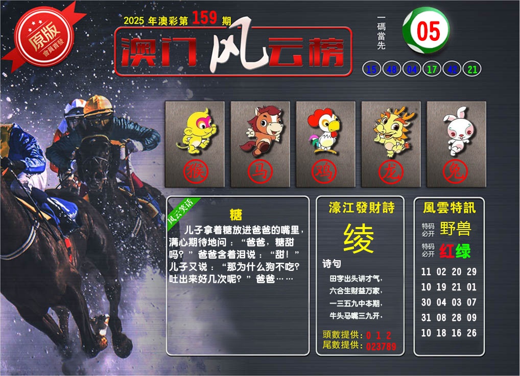 159期澳门风云榜[图]