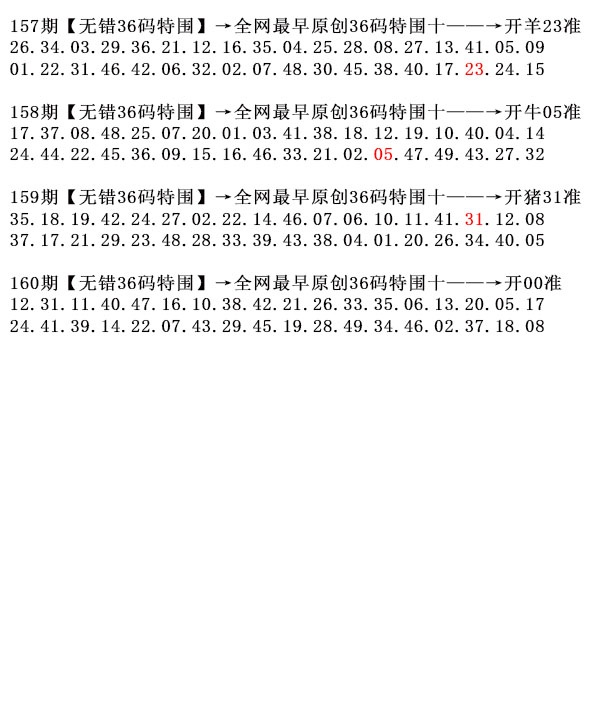 160期36码特围[图]