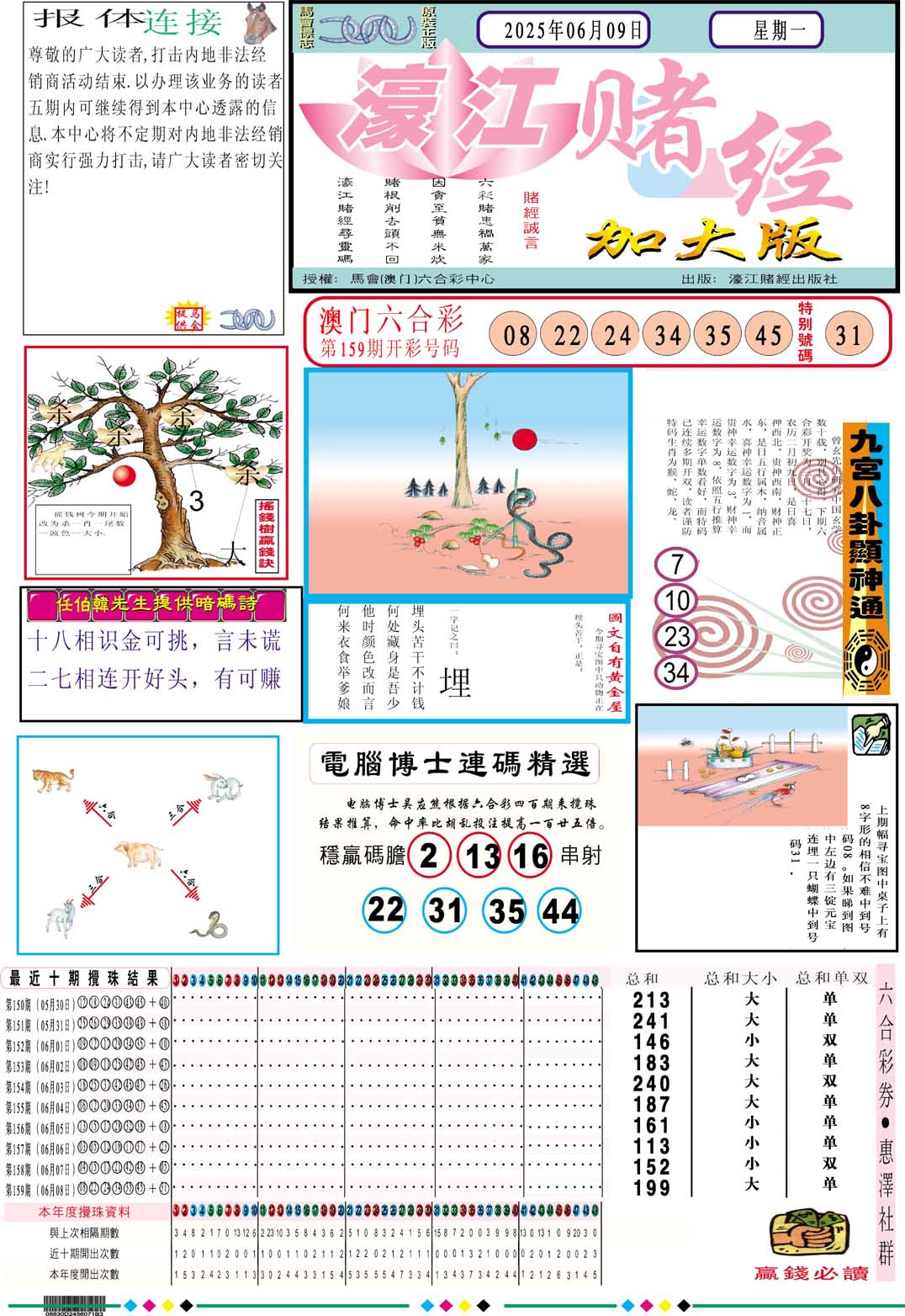 160期濠江赌经A加大版[图]