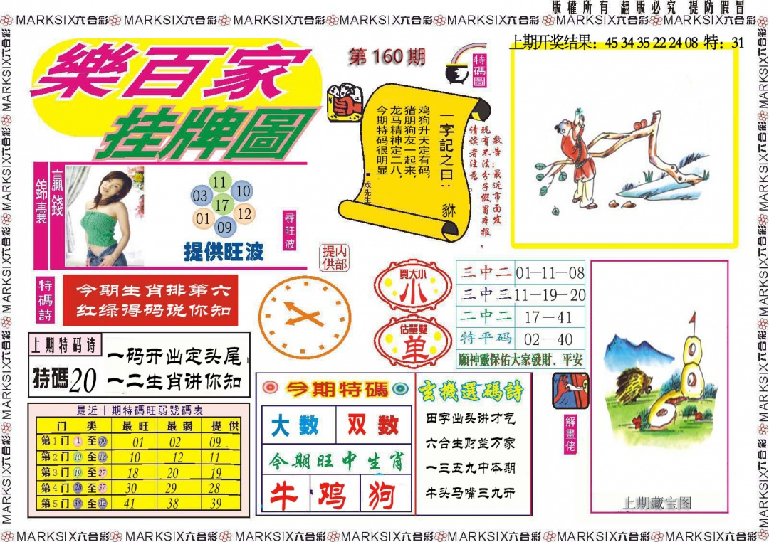 160期乐百家挂牌图[图]