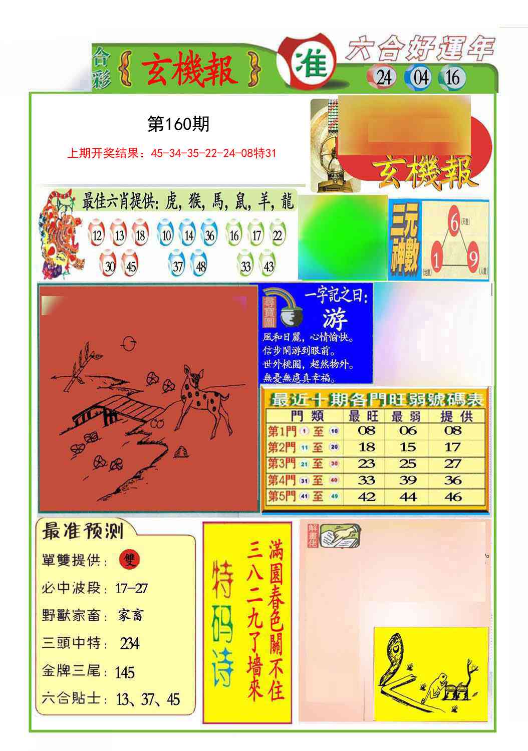 160期九龍玄机报(推荐)[图]