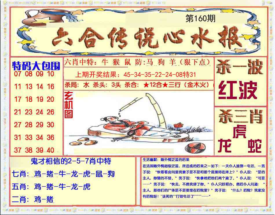 160期六合传说(心水版)[图]