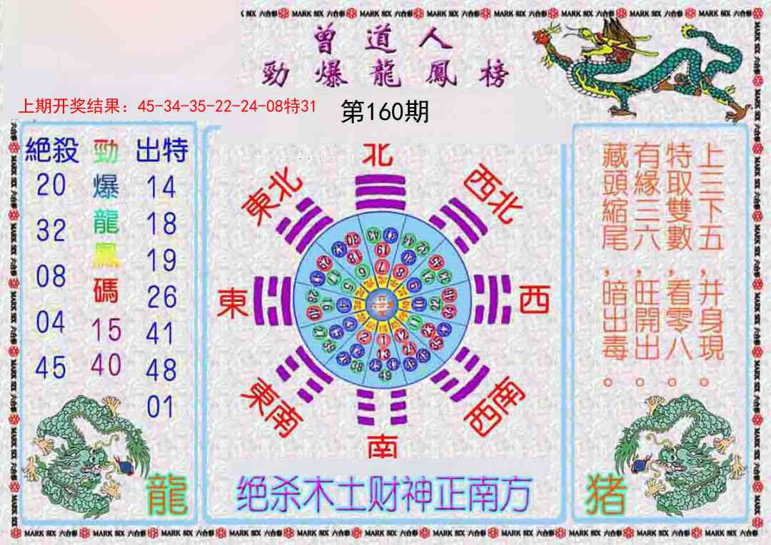 160期曾道人劲爆龙凤榜[图]