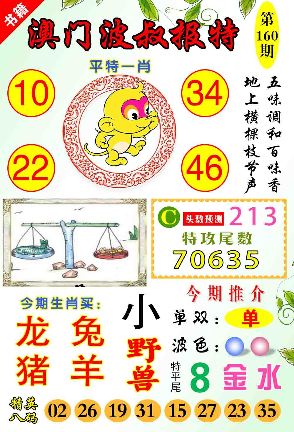 160期澳门波叔报特[图]