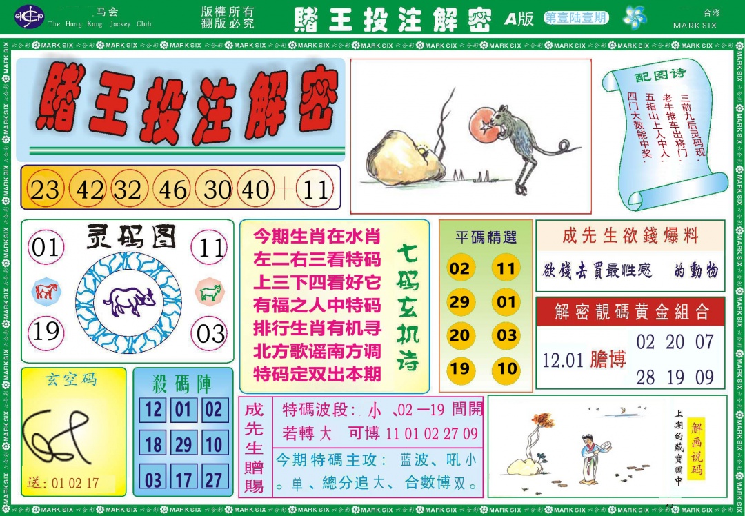 161期赌王投注解密[图]