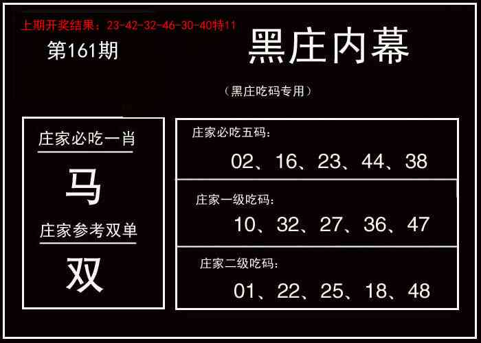 161期黑庄内幕[图]