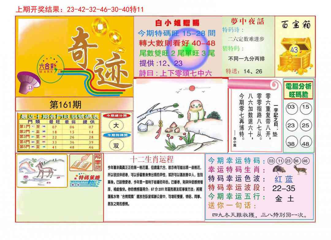 161期九龍奇迹A(推荐)[图]