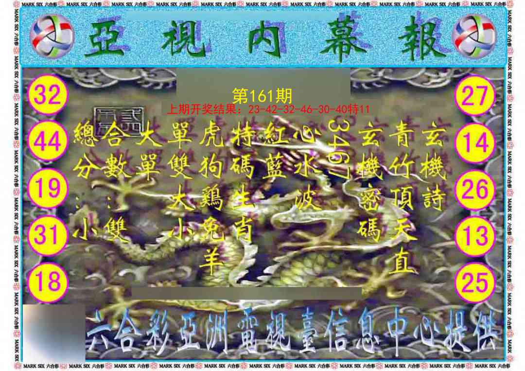 161期亚视内幕报[图]