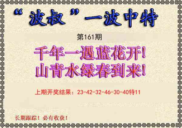 161期波叔一波中特[图]