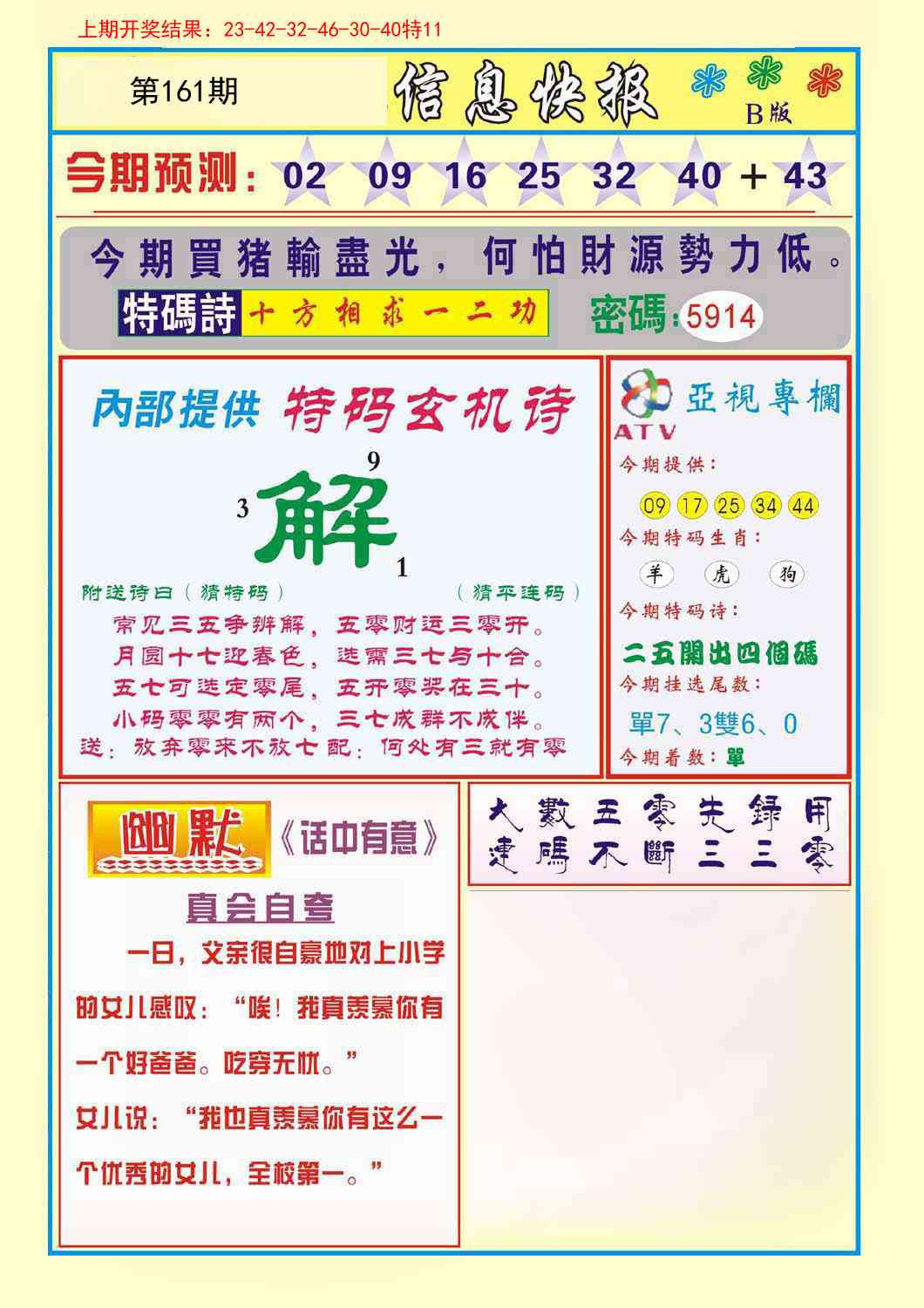161期信息快报B[图]