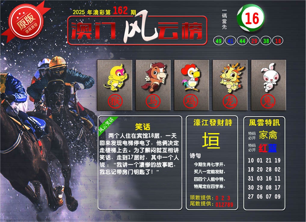 162期澳门风云榜[图]