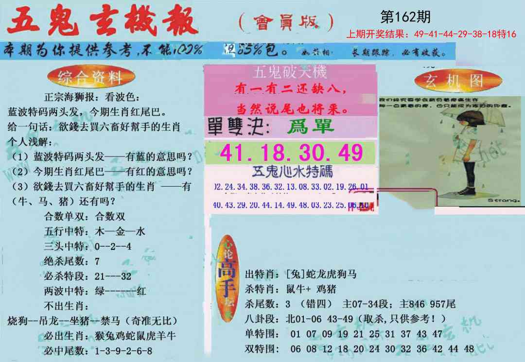 162期新五鬼玄机[图]