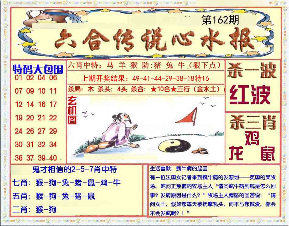 162期六合传说(心水版)[图]