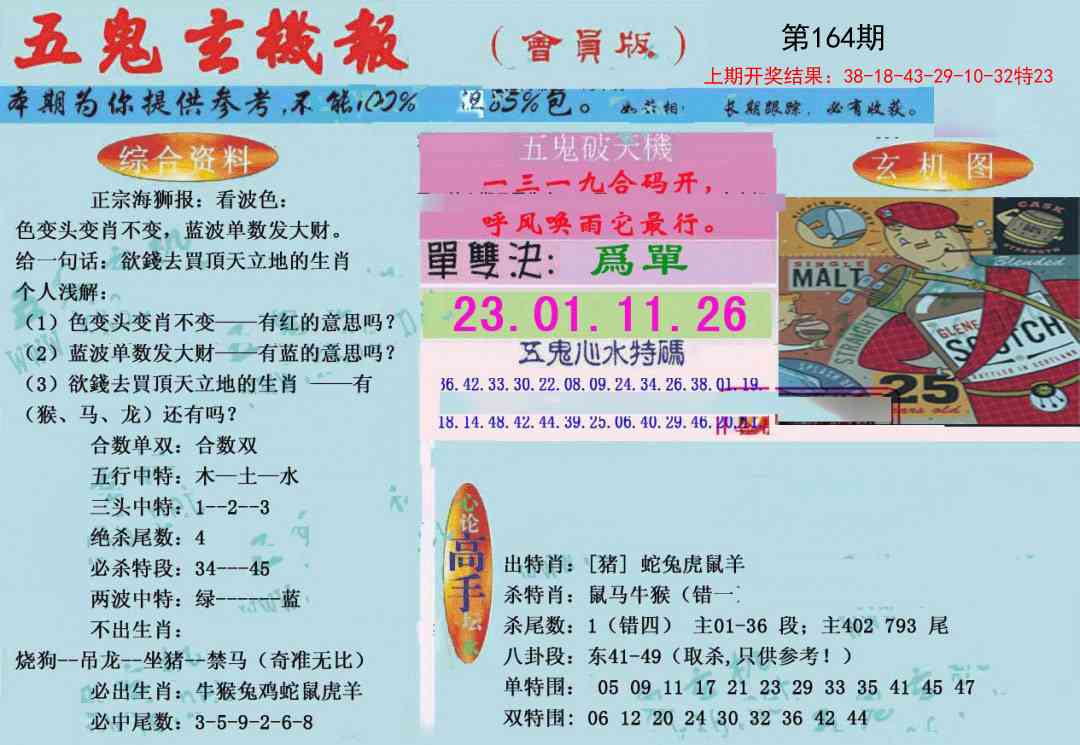 164期新五鬼玄机[图]
