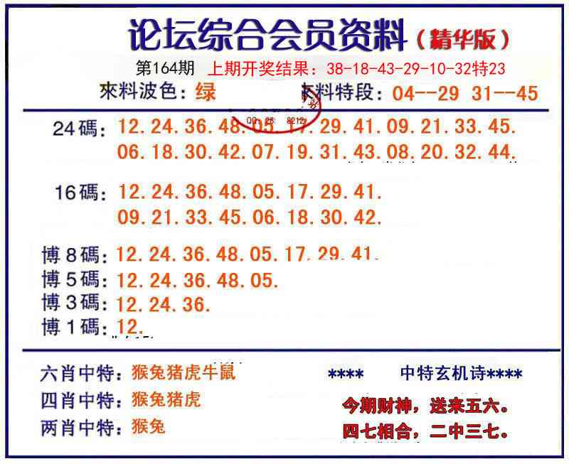 164期综合会员资料[图]