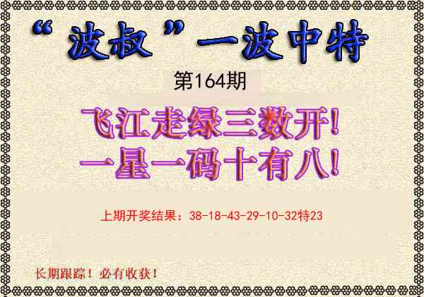 164期波叔一波中特[图]