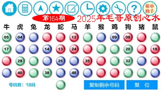 164期毛哥心水[图]