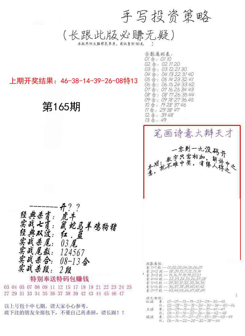 165期手写投资策略[图]