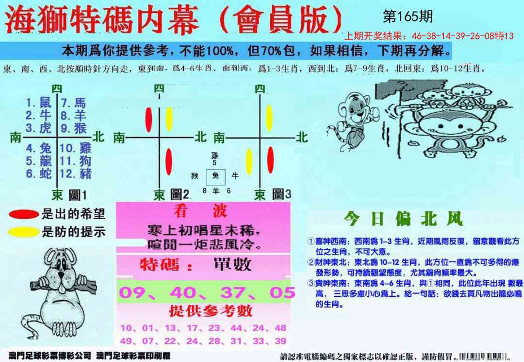165期另版海狮特码内幕报[图]