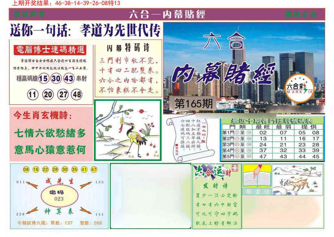 165期内幕赌经[图]