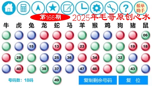 166期毛哥心水[图]