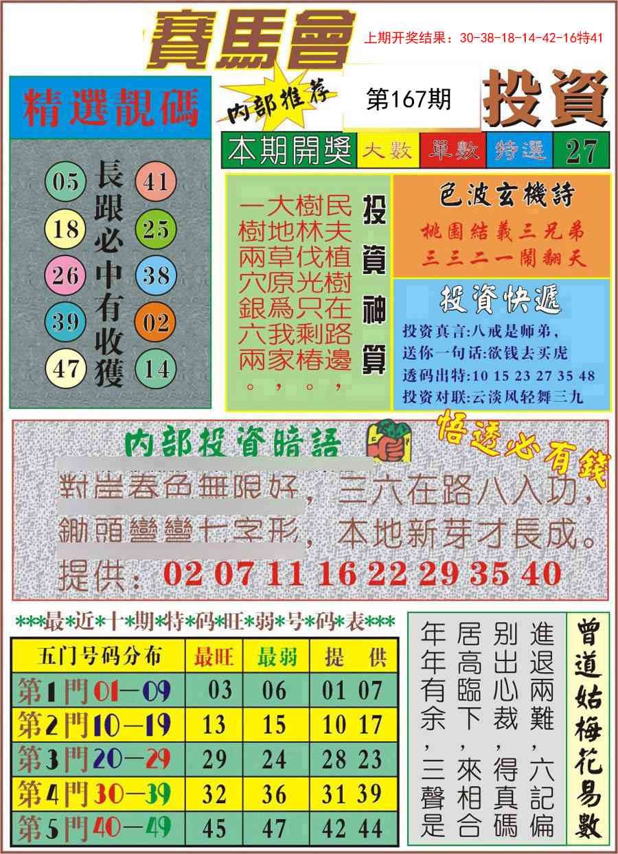 167期马会投资[图]