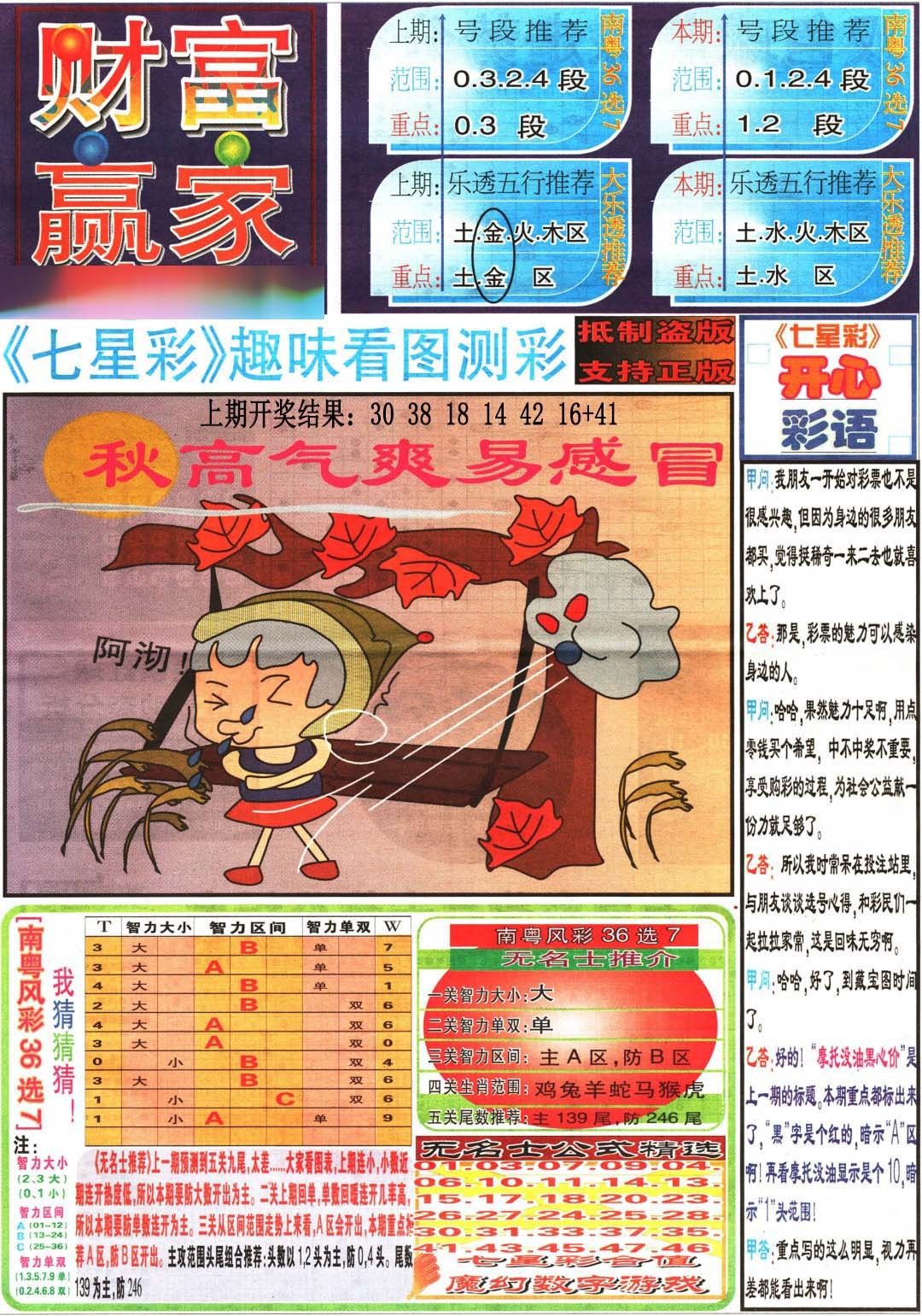 167期财富赢家（七星彩）[图]