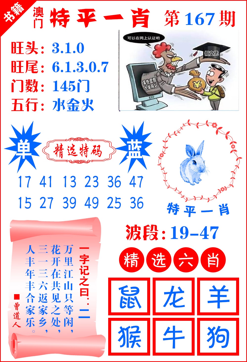 167期澳门喜气洋洋[图]