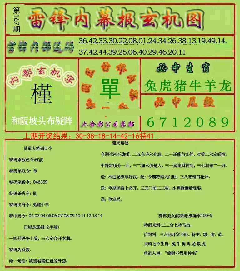 167期雷锋玄机报[图]