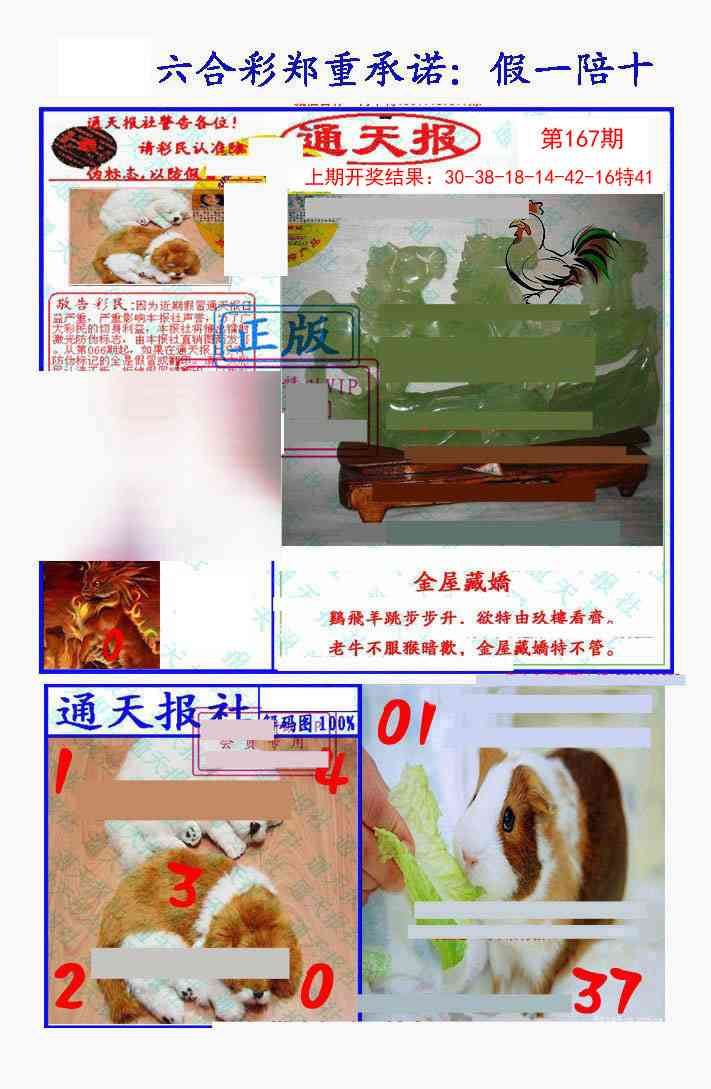 167期假一陪十通天报[图]