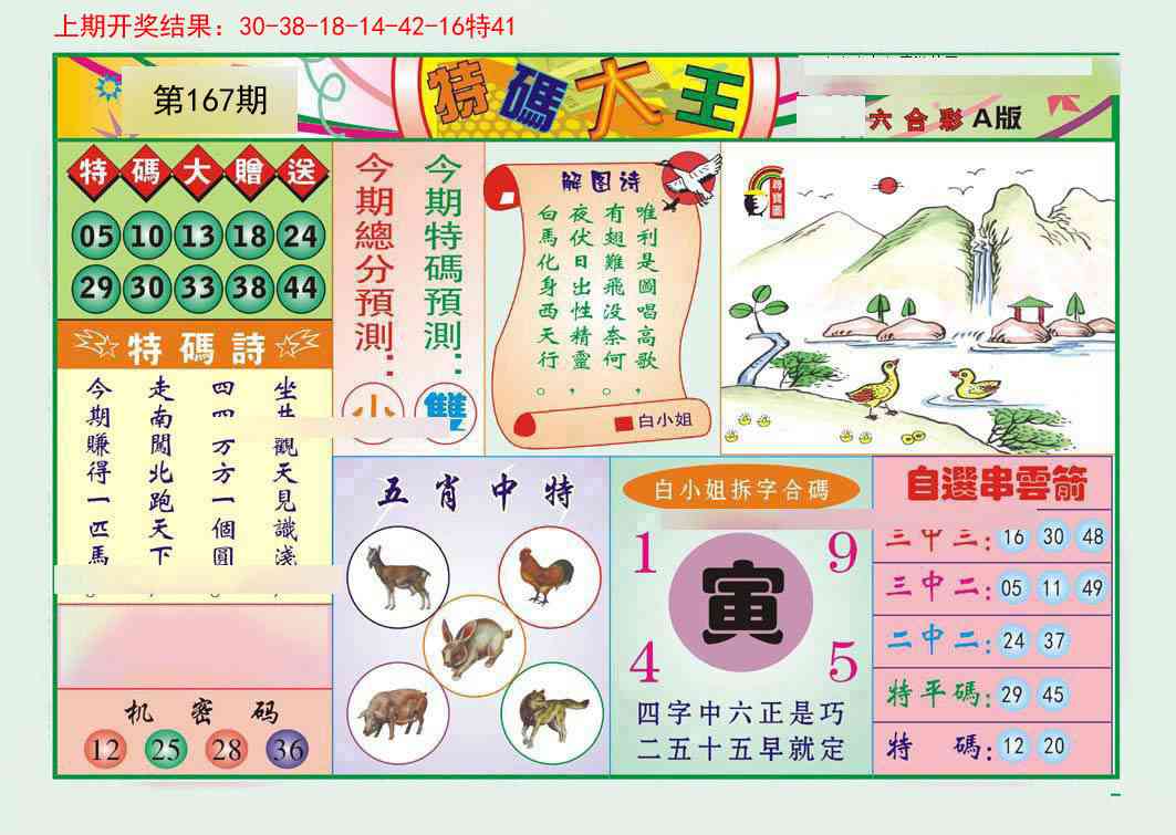 167期特码大王A[图]