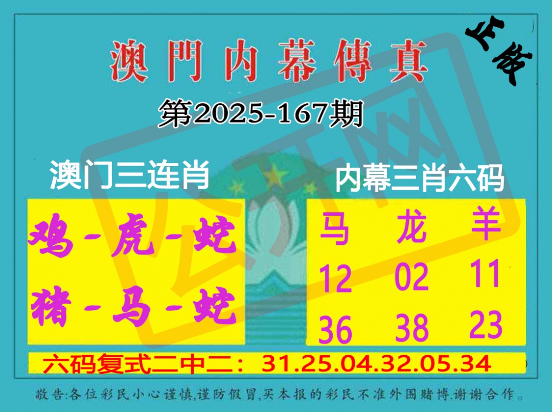 167期内幕传真三肖版[图]