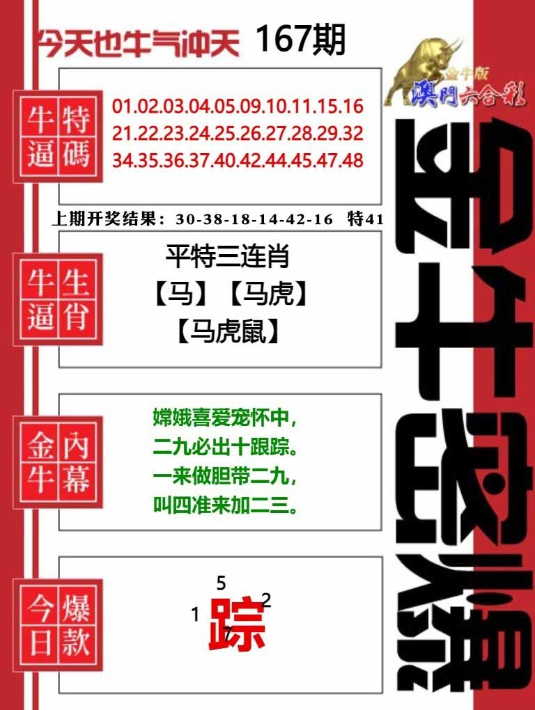 167期金牛密爆[图]