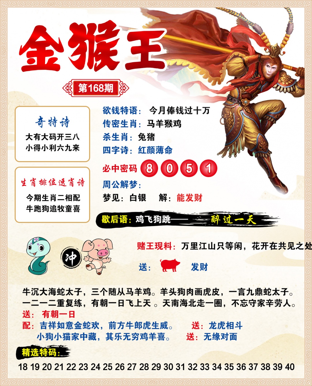 168期金猴王[图]