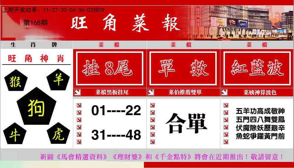 168期旺角菜报[图]